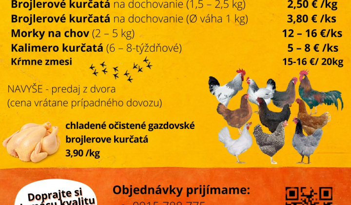 Fotka - Predaj živej hydiny